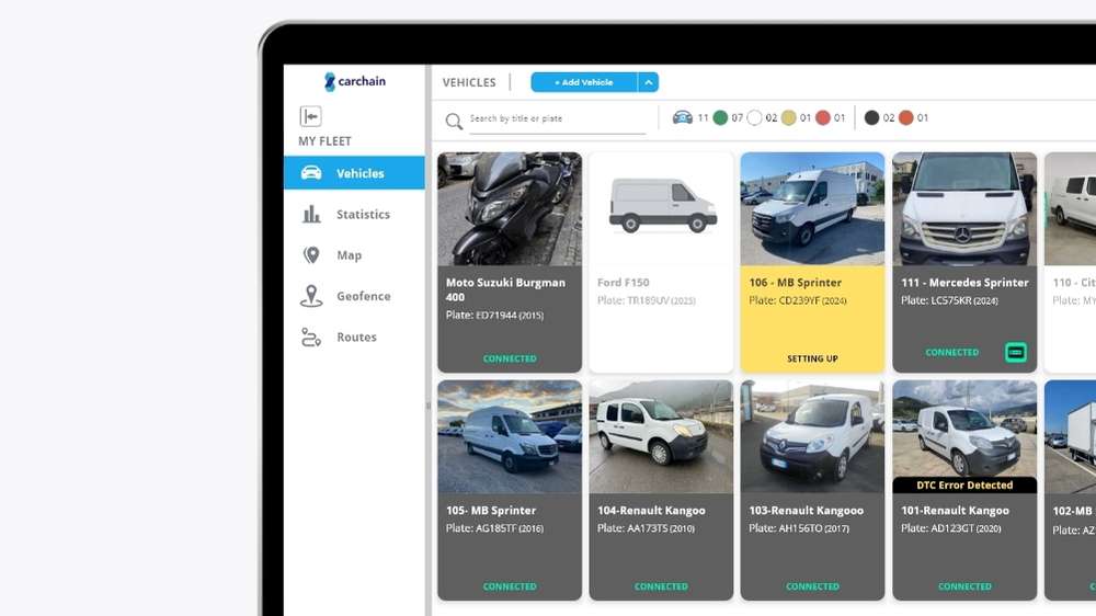 Starter plan overview for Carchain software