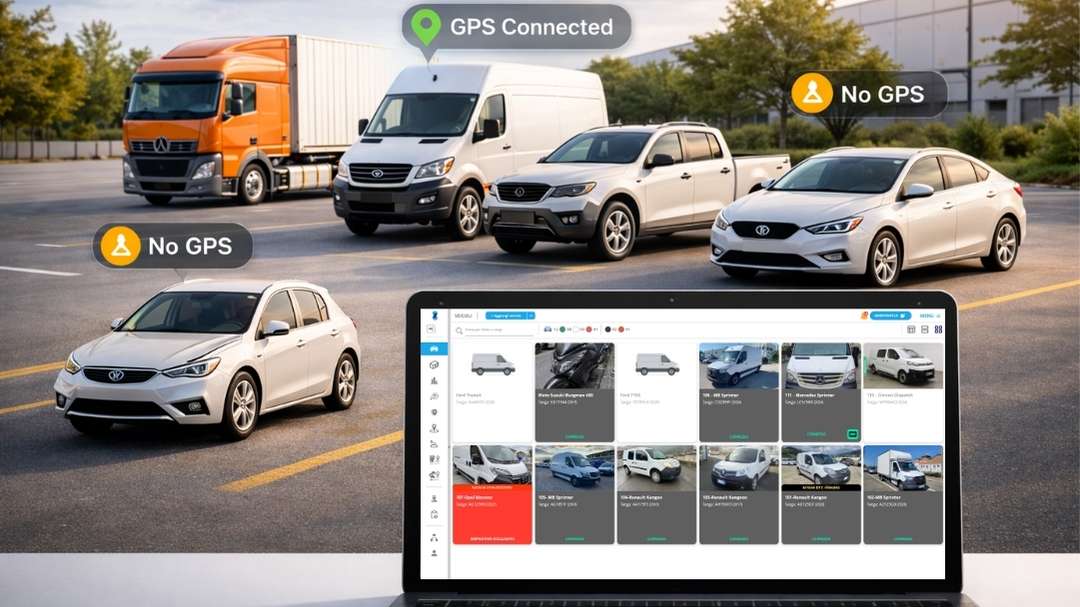 Gestión de flotas cuando no todos los vehículos tienen GPS