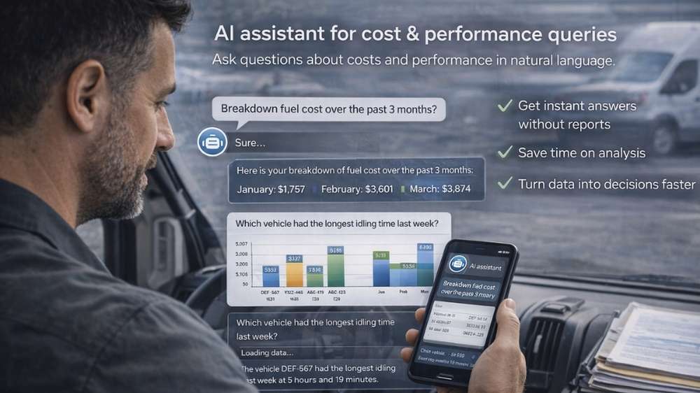 Asistente AI para consultas de costos y rendimiento poster