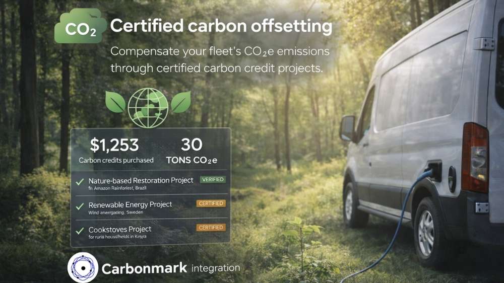 Compensación de carbono certificada poster