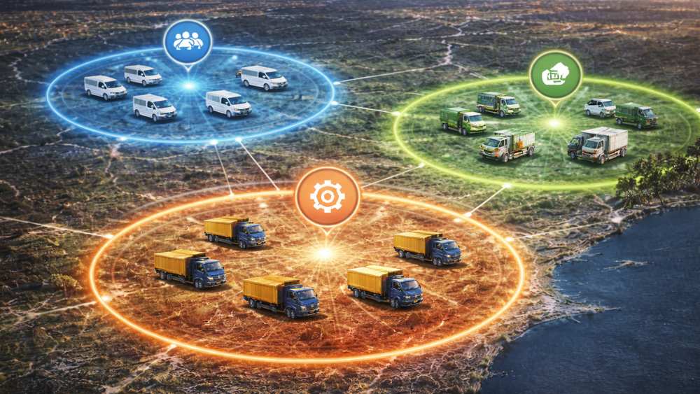 Agrupación de flotas poster